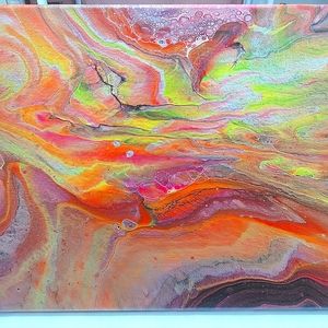 11x14 Acrylic Pour Painting